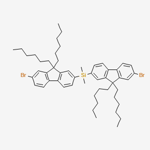 Bis(7-bromo-9,9-dihexyl-9H-fluoren-2-yl)(dimethyl)silane