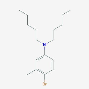 molecular formula C17H28BrN B14207109 4-Bromo-3-methyl-N,N-dipentylaniline CAS No. 823216-23-5