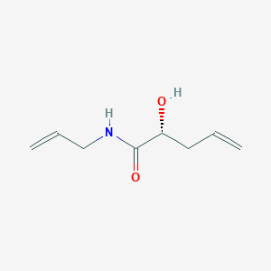 molecular formula C8H13NO2 B14207153 4-Pentenamide, 2-hydroxy-N-2-propenyl-, (2R)- CAS No. 835640-90-9