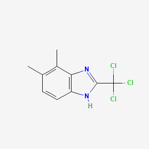 molecular formula C10H9Cl3N2 B14207180 4,5-Dimethyl-2-(trichloromethyl)-1H-benzimidazole CAS No. 827042-57-9