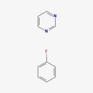 molecular formula C10H9FN2 B14207186 Fluorobenzene;pyrimidine CAS No. 835653-06-0