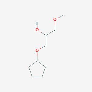 molecular formula C9H18O3 B14207317 1-(Cyclopentyloxy)-3-methoxypropan-2-ol CAS No. 823838-59-1