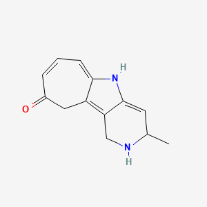 molecular formula C13H14N2O B14207355 3-Methyl-1,3,5,10-tetrahydrocyclohepta[4,5]pyrrolo[3,2-c]pyridin-9(2H)-one CAS No. 828240-89-7