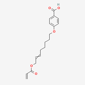 molecular formula C18H22O5 B14207372 4-{[8-(Acryloyloxy)oct-6-en-1-yl]oxy}benzoic acid CAS No. 827321-90-4