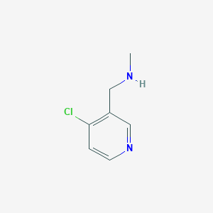 molecular formula C7H9ClN2 B14207460 1-(4-Chloropyridin-3-YL)-N-methylmethanamine 