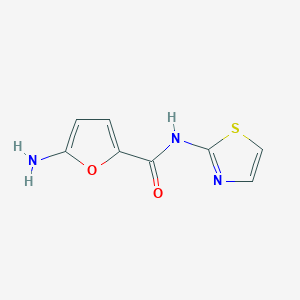 molecular formula C8H7N3O2S B14207463 2-Furancarboxamide, 5-amino-N-2-thiazolyl- CAS No. 826991-02-0