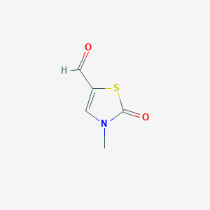 molecular formula C5H5NO2S B1420747 3-Methyl-2-oxo-2,3-dihydro-1,3-thiazole-5-carbaldehyde CAS No. 1211513-62-0