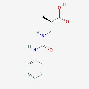 molecular formula C11H14N2O3 B14207484 (2R)-2-Methyl-3-[(phenylcarbamoyl)amino]propanoic acid CAS No. 827612-98-6