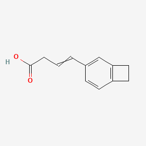 molecular formula C12H12O2 B14207510 4-(Bicyclo[4.2.0]octa-1,3,5-trien-3-yl)but-3-enoic acid CAS No. 845744-50-5