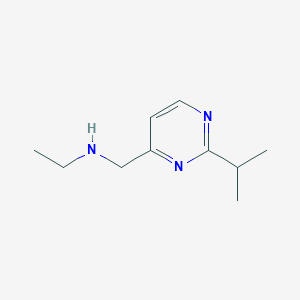 molecular formula C10H17N3 B1420754 N-[(2-isopropylpyrimidin-4-yl)methyl]ethanamine dihydrochloride CAS No. 920460-11-3