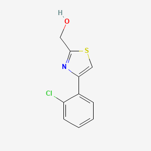 molecular formula C10H8ClNOS B1420756 (4-(2-氯苯基)噻唑-2-基)甲醇 CAS No. 1050507-07-7