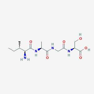 molecular formula C14H26N4O6 B14207564 L-Isoleucyl-L-alanylglycyl-L-serine CAS No. 798540-56-4