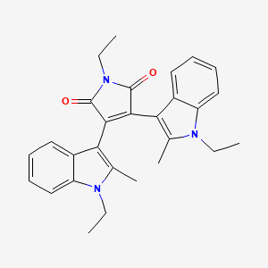 1-Ethyl-3,4-bis(1-ethyl-2-methyl-1H-indol-3-yl)-1H-pyrrole-2,5-dione