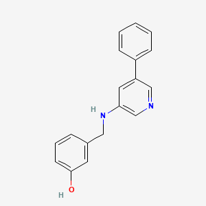 Phenol, 3-[[(5-phenyl-3-pyridinyl)amino]methyl]-