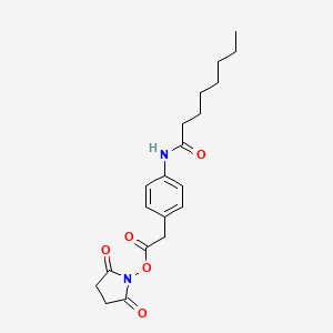 N-(4-{2-[(2,5-Dioxopyrrolidin-1-yl)oxy]-2-oxoethyl}phenyl)octanamide