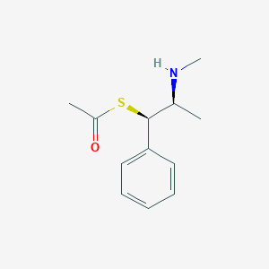 molecular formula C12H17NOS B14207671 S-[(1R,2S)-2-(methylamino)-1-phenylpropyl] ethanethioate CAS No. 827320-36-5