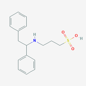 3-[(1,2-Diphenylethyl)amino]propane-1-sulfonic acid