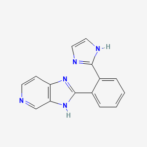 molecular formula C15H11N5 B14207684 2-[2-(1H-imidazol-2-yl)phenyl]-3H-imidazo[4,5-c]pyridine CAS No. 824394-44-7