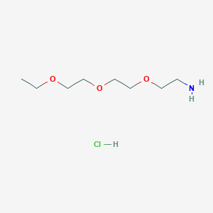 molecular formula C8H20ClNO3 B14207695 2-[2-(2-Ethoxyethoxy)ethoxy]ethanamine;hydrochloride CAS No. 830327-52-1