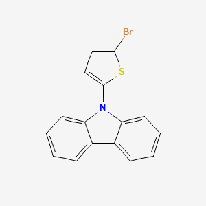 molecular formula C16H10BrNS B14207725 9-(5-Bromothiophen-2-YL)-9H-carbazole CAS No. 845754-87-2