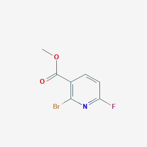 molecular formula C7H5BrFNO2 B1420774 Methyl 2-bromo-6-fluoropyridine-3-carboxylate CAS No. 1214385-74-6