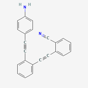 2-({2-[(4-Aminophenyl)ethynyl]phenyl}ethynyl)benzonitrile