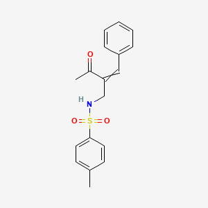 N-(2-Benzylidene-3-oxobutyl)-4-methylbenzene-1-sulfonamide