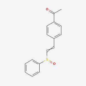 1-{4-[2-(Benzenesulfinyl)ethenyl]phenyl}ethan-1-one