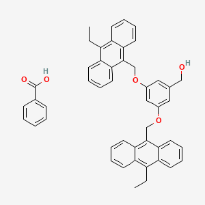 Benzoic acid;[3,5-bis[(10-ethylanthracen-9-yl)methoxy]phenyl]methanol