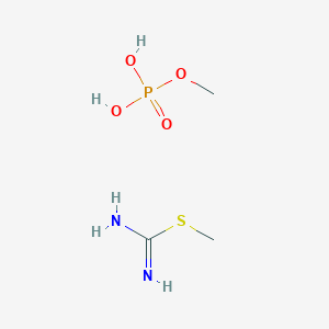 Methyl carbamimidothioate;methyl dihydrogen phosphate