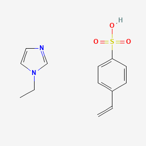 4-Ethenylbenzenesulfonic acid;1-ethylimidazole