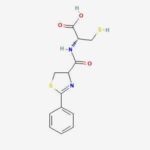 N-(2-Phenyl-4,5-dihydro-1,3-thiazole-4-carbonyl)-L-cysteine