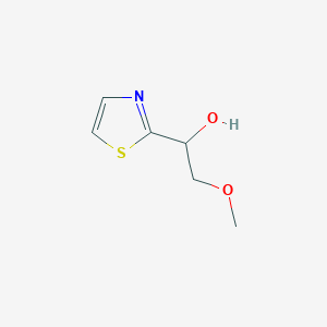 molecular formula C6H9NO2S B1420803 2-甲氧基-1-(1,3-噻唑-2-基)乙醇 CAS No. 1211507-83-3