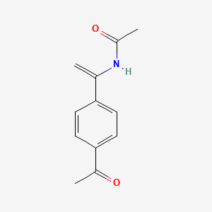 molecular formula C12H13NO2 B14208036 N-[1-(4-Acetylphenyl)ethenyl]acetamide CAS No. 823790-71-2