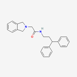 2-(1,3-Dihydro-2H-isoindol-2-yl)-N-(3,3-diphenylpropyl)acetamide