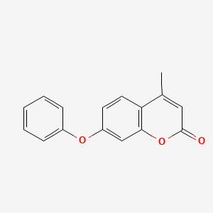 molecular formula C16H12O3 B14208060 2H-1-Benzopyran-2-one, 4-methyl-7-phenoxy- CAS No. 828265-68-5