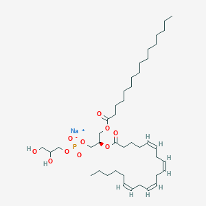 molecular formula C42H74NaO10P B1420815 2,3-二羟基丙基(2R)-3-(十六烷酰氧基)-2-[(5Z,8Z,11Z,14Z)-二十碳-5,8,11,14-四烯酰氧基]丙基磷酸钠 CAS No. 322647-47-2