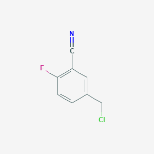 molecular formula C8H5ClFN B1420817 5-(氯甲基)-2-氟苯甲腈 CAS No. 1260892-59-8