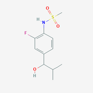 n-[2-Fluoro-4-(1-hydroxy-2-methylpropyl)phenyl]methanesulfonamide