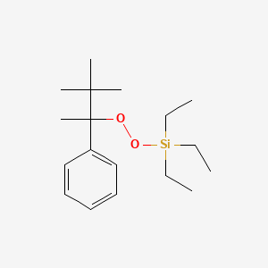 Silane, triethyl[(1,2,2-trimethyl-1-phenylpropyl)dioxy]-