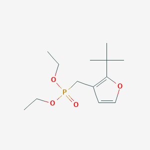 molecular formula C13H23O4P B14208234 Diethyl [(2-tert-butylfuran-3-yl)methyl]phosphonate CAS No. 790713-48-3