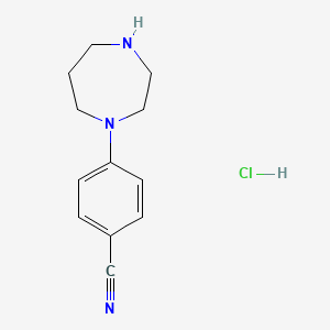 4-(1,4-Diazepan-1-yl)benzonitrile hydrochloride