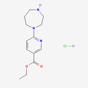 Ethyl 6-(1,4-diazepan-1-yl)pyridine-3-carboxylate hydrochloride