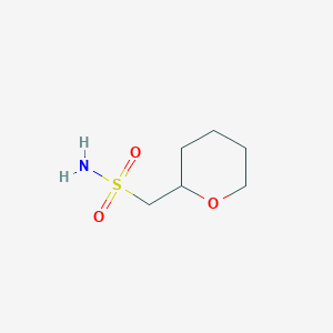 molecular formula C6H13NO3S B1420837 Oxan-2-ylmethanesulfonamide CAS No. 1183306-23-1