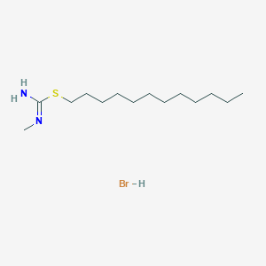 molecular formula C14H31BrN2S B1420844 N'-methyl(dodecylsulfanyl)methanimidamide hydrobromide CAS No. 1235441-76-5