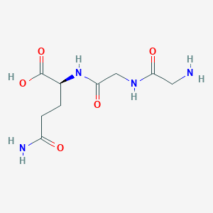 molecular formula C9H16N4O5 B142085 甘氨酰甘氨酰-L-谷氨酰胺 CAS No. 186787-32-6