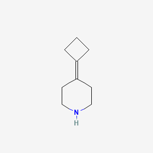 molecular formula C9H15N B1420850 4-环丁亚烷基哌啶 CAS No. 1235439-91-4