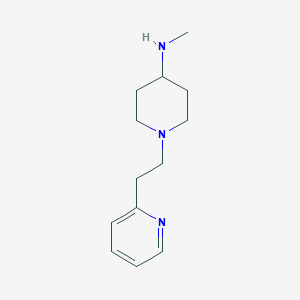 molecular formula C13H21N3 B1420852 N-甲基-1-[2-(吡啶-2-基)乙基]哌啶-4-胺 CAS No. 1183522-34-0