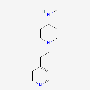 molecular formula C13H21N3 B1420855 N-甲基-1-[2-(吡啶-4-基)乙基]哌啶-4-胺 CAS No. 1183484-80-1