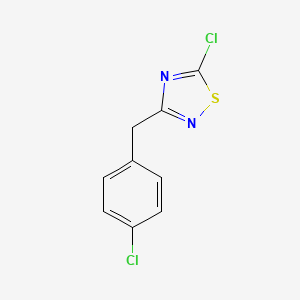 molecular formula C9H6Cl2N2S B1420859 5-氯-3-(4-氯苄基)-[1,2,4]噻二唑 CAS No. 90418-16-9